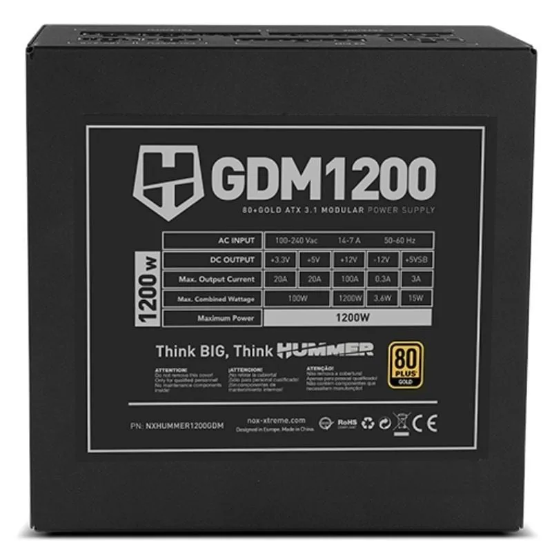 Fuente de Alimentación Nox Hummer GDM, foto 4