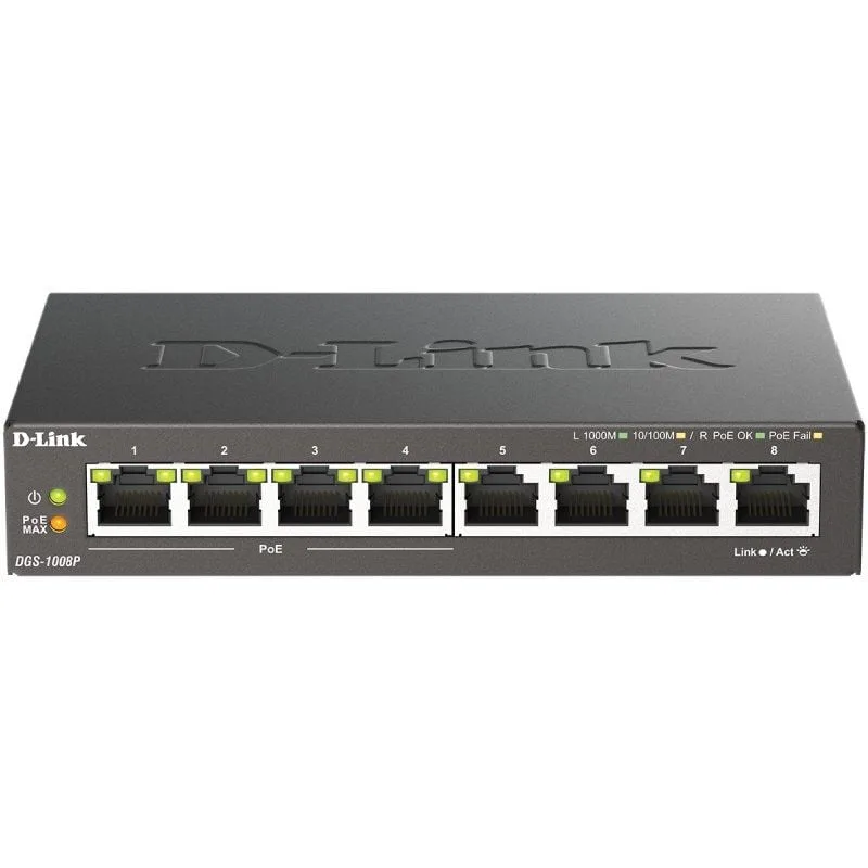 Switch D-Link DGS-1008P 8 Puertos, foto 2