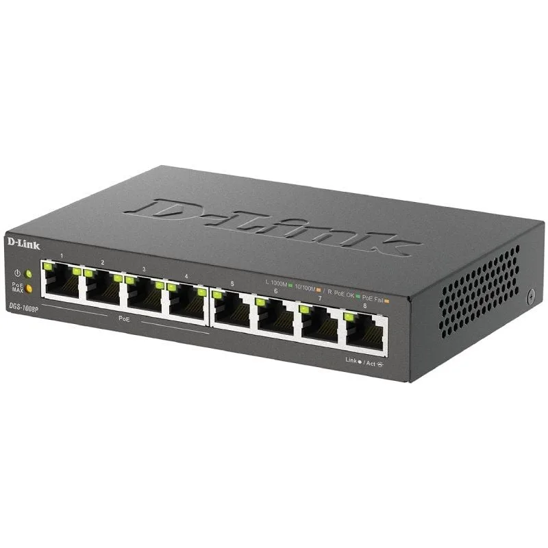 Switch D-Link DGS-1008P 8 Puertos, foto 3