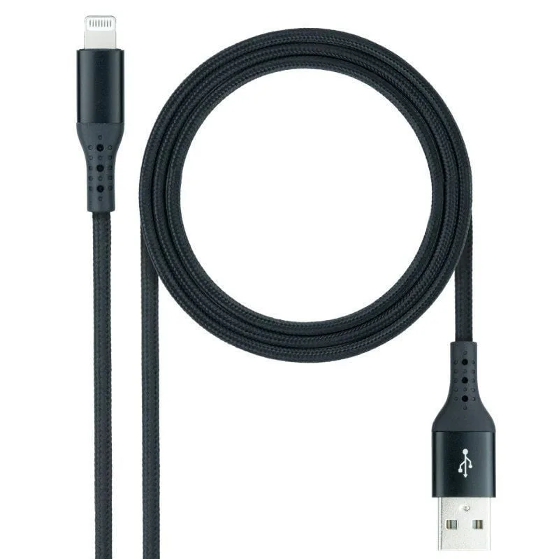 Cable USB 2.0 Lightning Nanocable 10.10.0401-COBK, foto 2