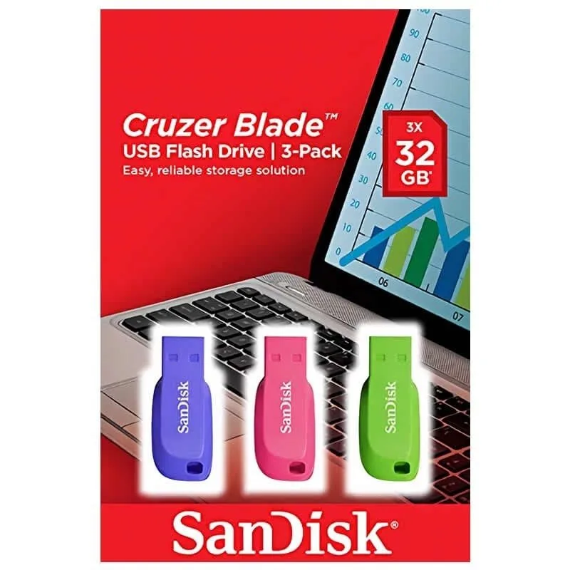Pendrives 32GB SanDisk Cruzer Blade