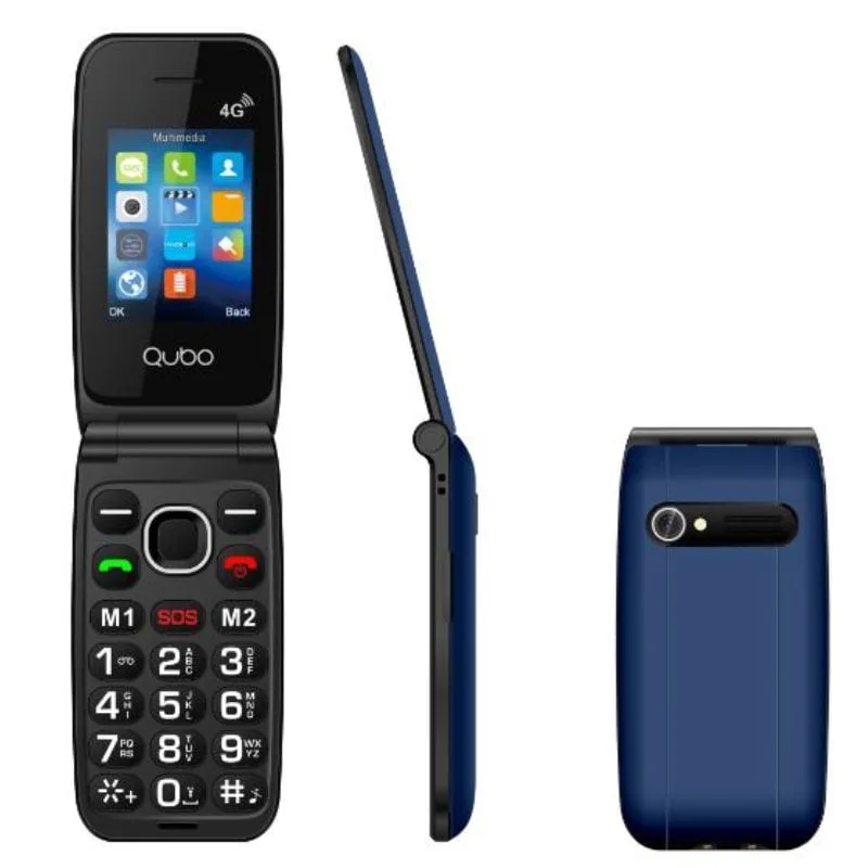 Teléfono Móvil Qubo NEONW-BL 4G para Personas Mayores