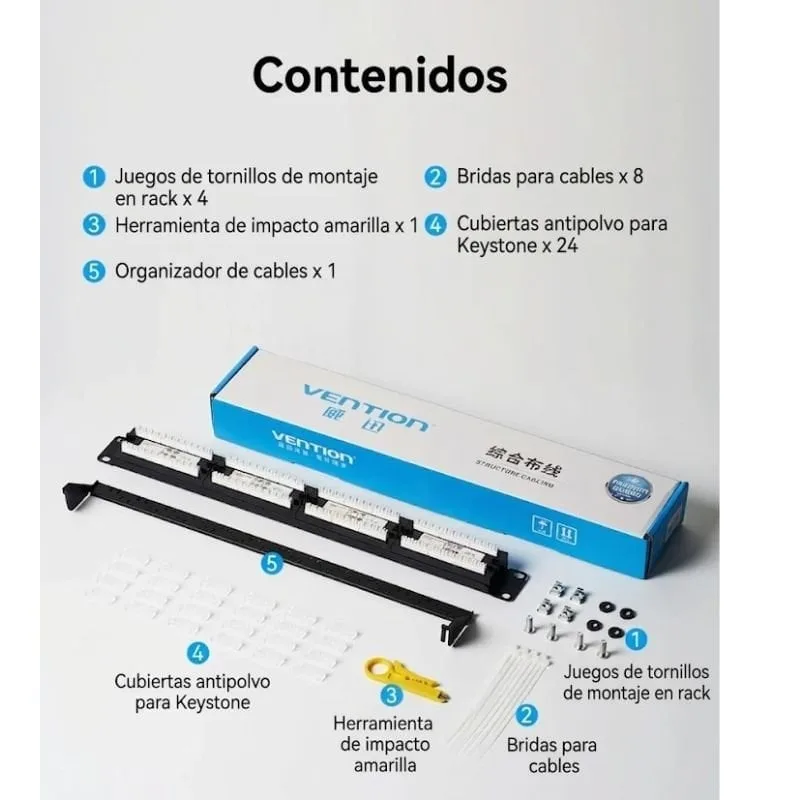 Patch Panel Vention KGCB0, foto 3