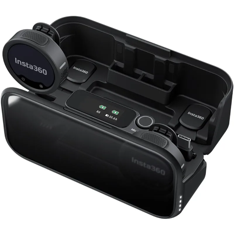 Micrófono Inalámbrico con Clip Insta360 Mic Pro (2 TX + 1 RX), foto 3