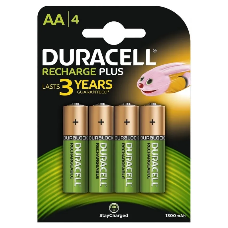 Pack de 4 Pilas AA Duracell HR6-B
