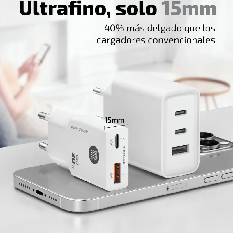 Cargador de Pared Tech One Tech TEC2231, foto 2