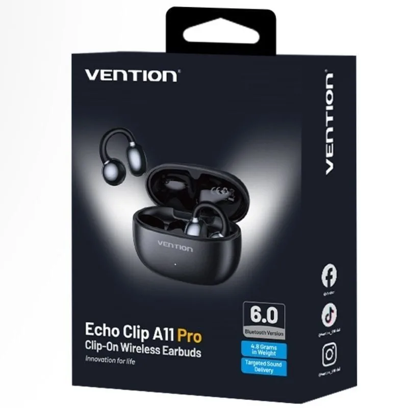 Auriculares Bluetooth Vention Echo Clip A11 Pro con estuche de carga, foto 2