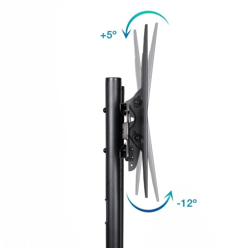 Soporte de Suelo Inclinable con Ruedas TooQ FS1170M-B para TV de 37-70", foto 3