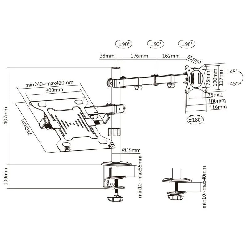 Soporte de Mesa Orientable, foto 4