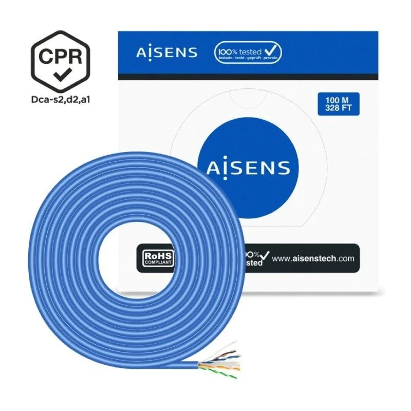 Bobina de Cable RJ45 UTP AWG24 LSZH CPR Dca Aisens A135-0662 Cat.6