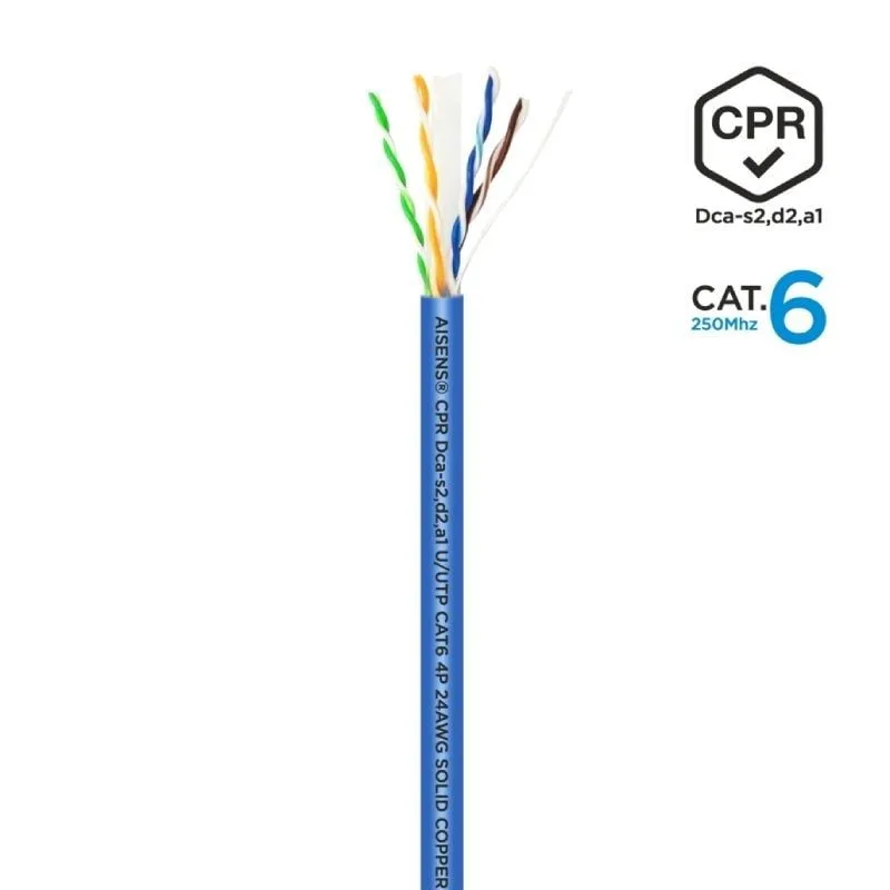 Bobina de Cable RJ45 UTP AWG24 LSZH CPR Dca Aisens A135-0662 Cat.6, foto 3