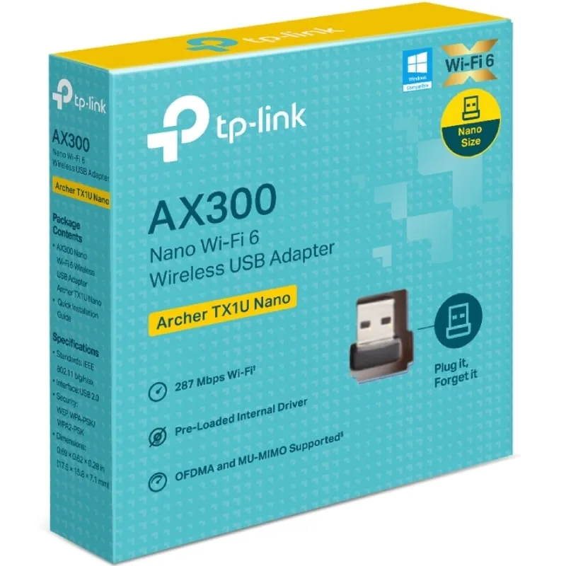 Adaptador USB - WiFi TP-Link Archer TX1U Nano, foto 4
