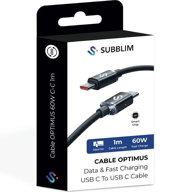 Cable USB 2.0 Tipo-C Subblim Optimus, foto 5