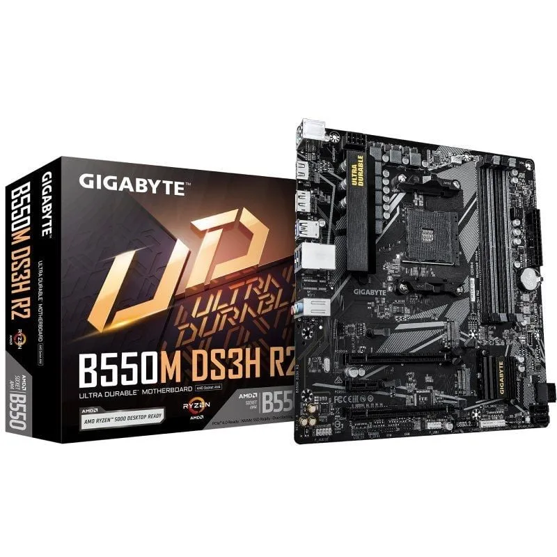 Placa Base Gigabyte B550M DS3H R2 Socket AM4