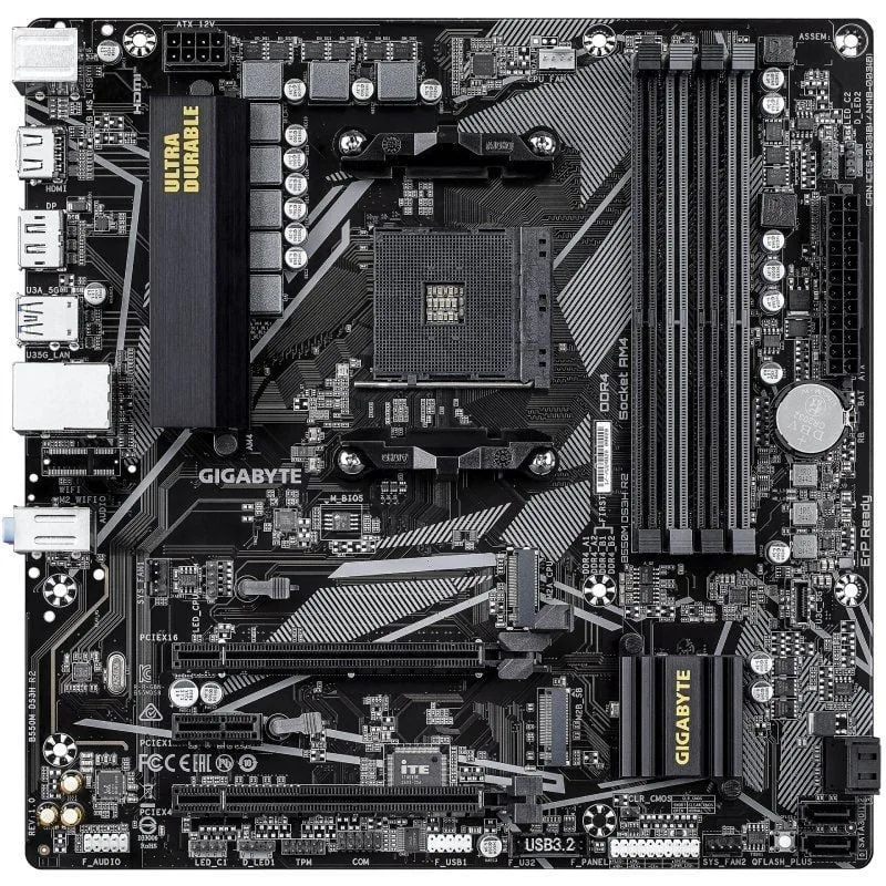 Placa Base Gigabyte B550M DS3H R2 Socket AM4, foto 2