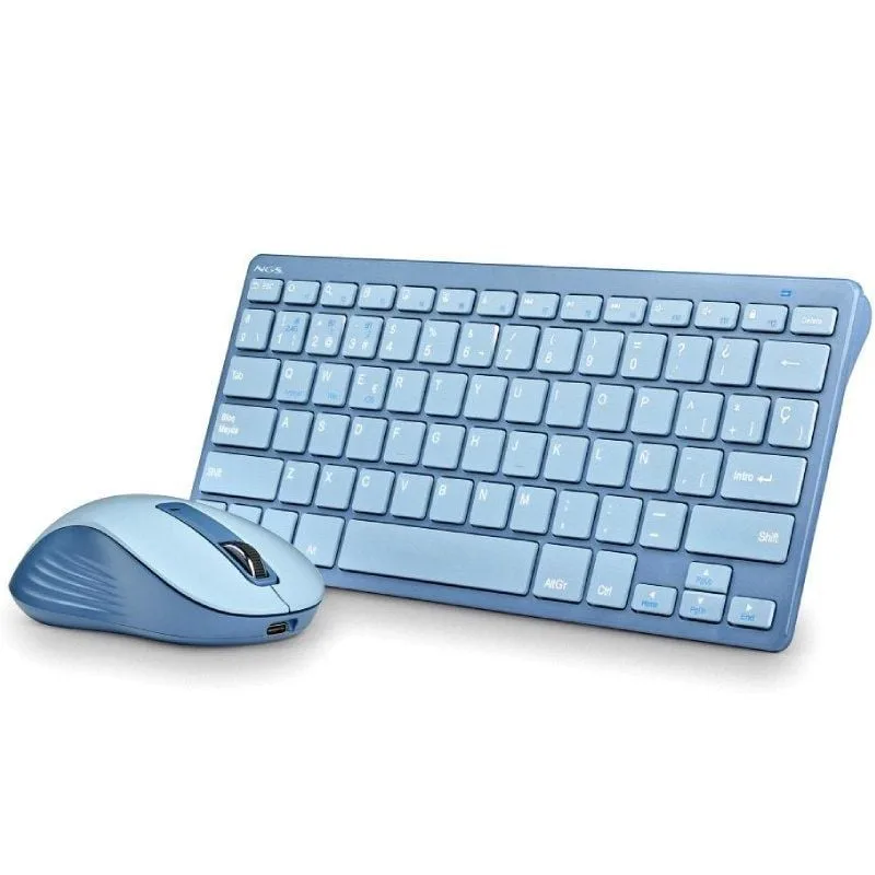 Teclado y Ratón Inalámbricos NGS Fantasy Kit Blue