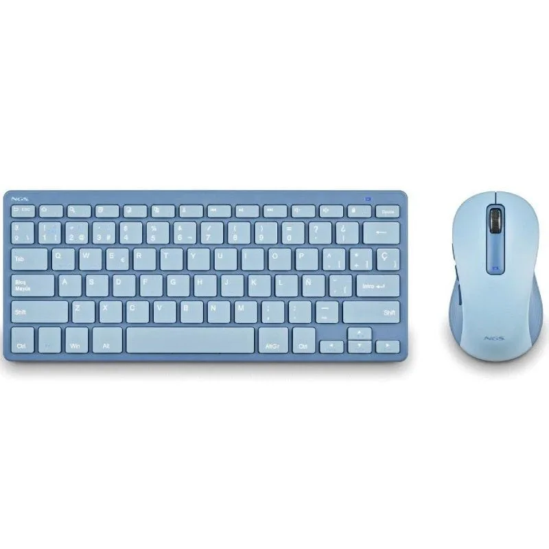 Teclado y Ratón Inalámbricos NGS Fantasy Kit Blue, foto 3