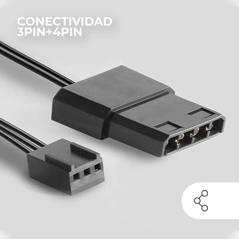 Pack 2 Ventiladores Mars Gaming MF-PROX2, foto 4