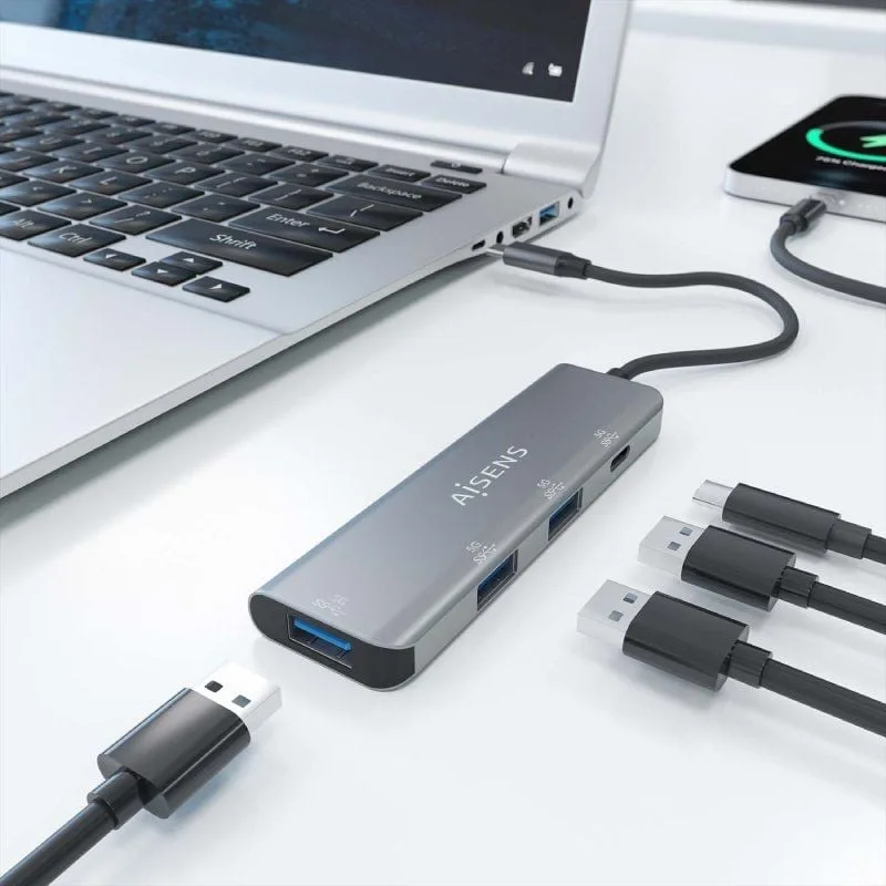 Hub USB Tipo-C Aisens A109-0762, foto 5