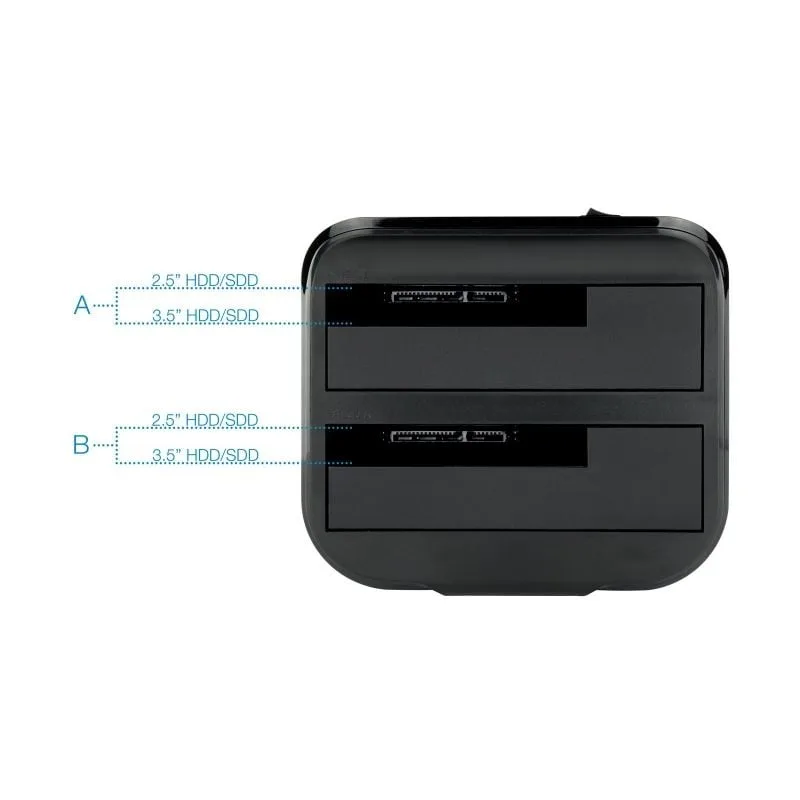 Docking Station para Discos Duros TooQ TQDS-802B, foto 3